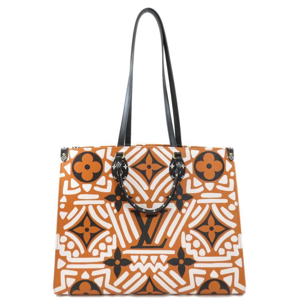 Tote Bag On The Go Giant Monogram Canvas Cream Caramel GM